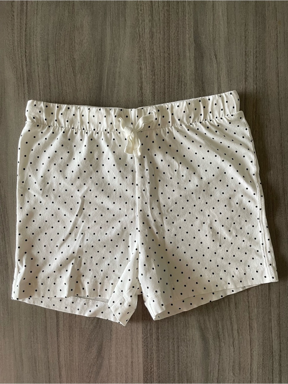 Crewcuts White Polka Dot Lounge Shorts Size M